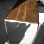 Design Tisch Dresden Nummer 1 aus Holz Metall Edel-Stahl by Sebastian Bohry timeless design
