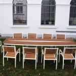 Design Tisch Sealine Nummer 1 aus Holz Metall Teak by Sebastian Bohry 
