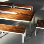 Design Tisch Sealine Nummer 6 aus Metall Holz by Sebastian Bohry timeless design