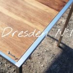 Design Tisch Dresden Nummer 1 aus Metall Holz by Sebastian Bohry timeless design